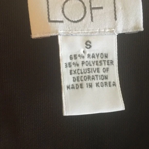 Loft - Lovely brown midi v-neck dress with beads neck, Size S - Picture 4 of 4